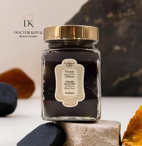 La Sultane De Saba Authentic Black Soap Eucalyptus tab-157